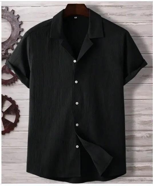 Men's Solid Satin Stylish Casual Shirt