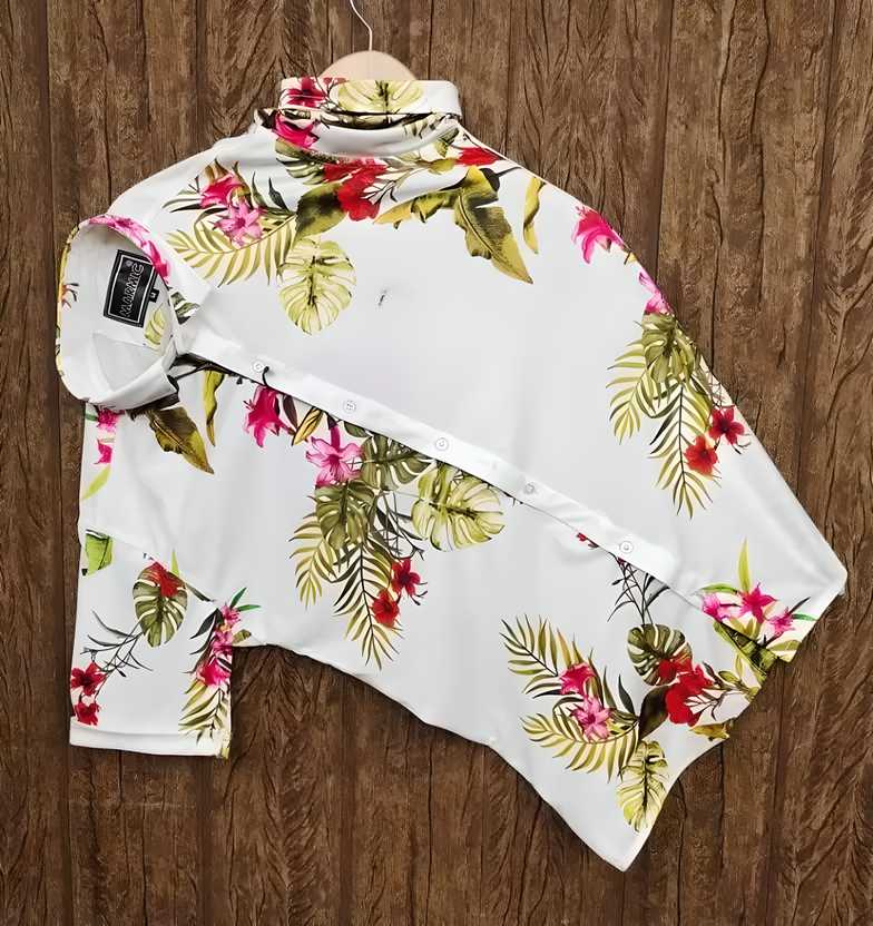 Men's Solid Satin Stylish Casual Shirt