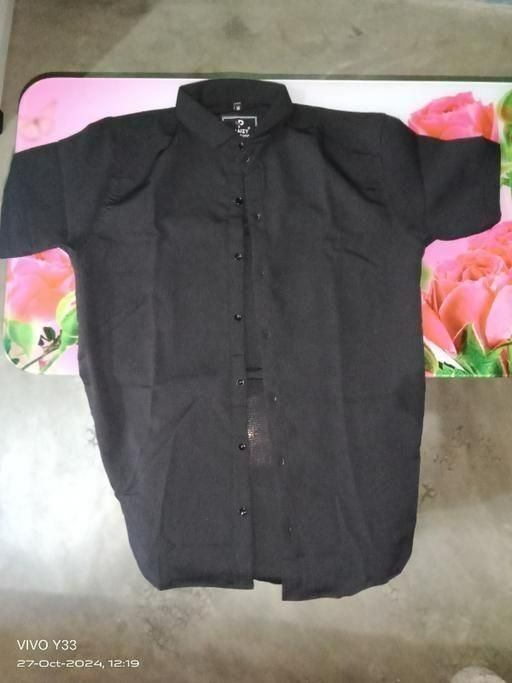 Men's Solid Satin Stylish Casual Shirt