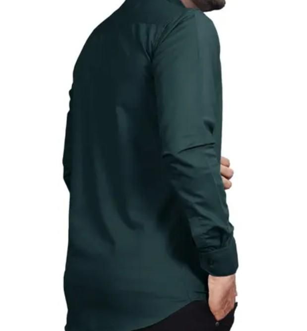Men's Solid Satin Stylish Casual Shirt