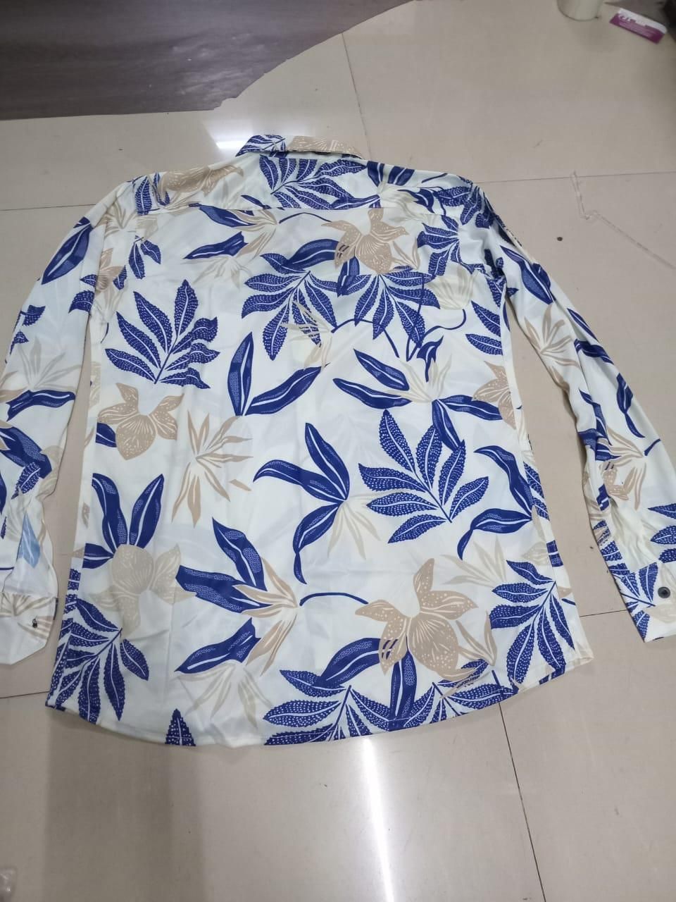 Men's Solid Satin Stylish Casual Shirt