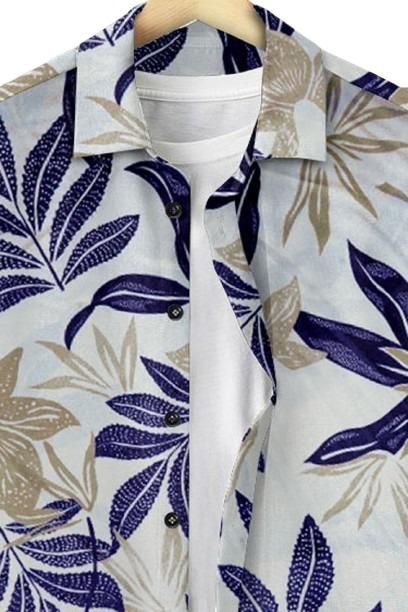 Men's Solid Satin Stylish Casual Shirt