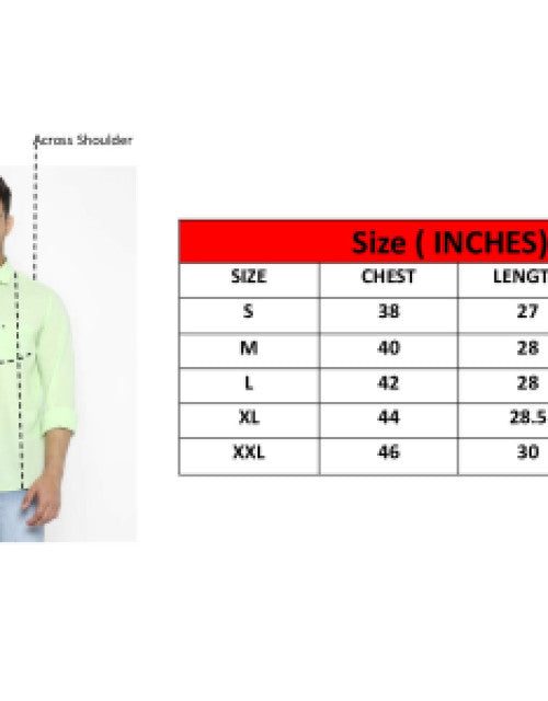 Men's Solid Satin Stylish Casual Shirt