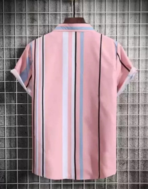 Men's Solid Satin Stylish Casual Shirt