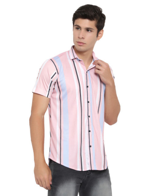 Men's Solid Satin Stylish Casual Shirt