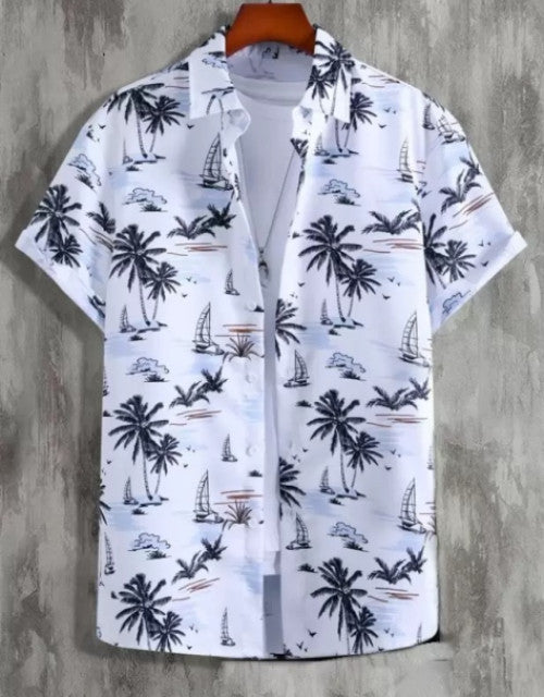 Men's Solid Satin Stylish Casual Shirt