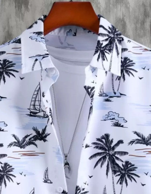 Men's Solid Satin Stylish Casual Shirt