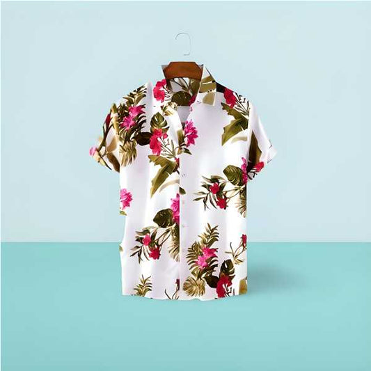 Men's Solid Satin Stylish Casual Shirt