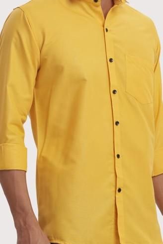 Men's Solid Satin Stylish Casual Shirt