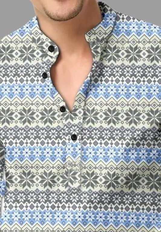 Men's Solid Satin Stylish Casual Shirt