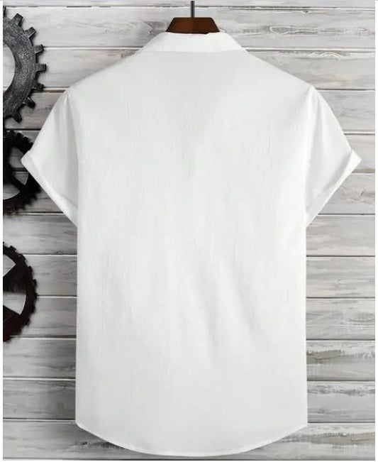 Men's Solid Satin Stylish Casual Shirt
