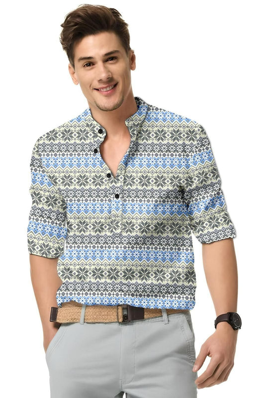 Men's Solid Satin Stylish Casual Shirt