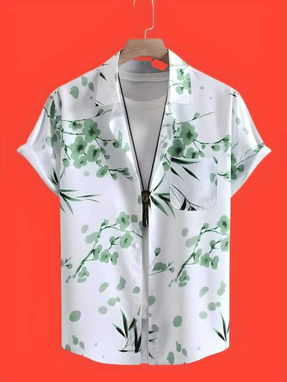 Men's Solid Satin Stylish Casual Shirt