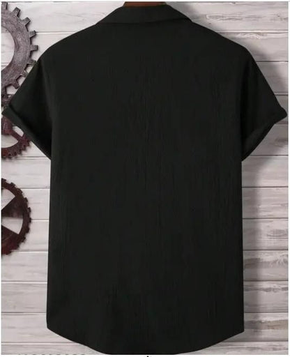 Men's Solid Satin Stylish Casual Shirt