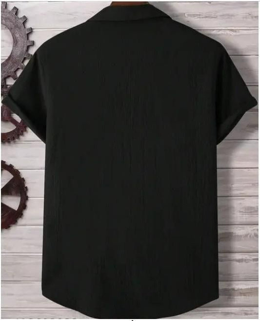 Men's Solid Satin Stylish Casual Shirt