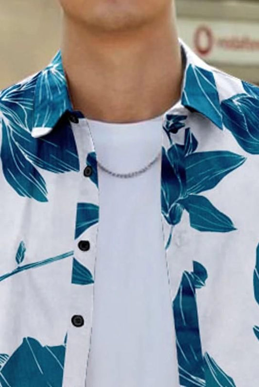 Men's Solid Satin Stylish Casual Shirt