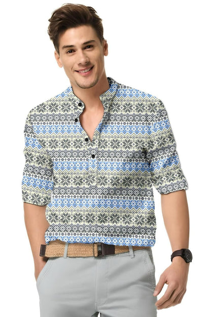 Men's Solid Satin Stylish Casual Shirt