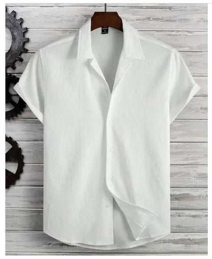 Men's Solid Satin Stylish Casual Shirt