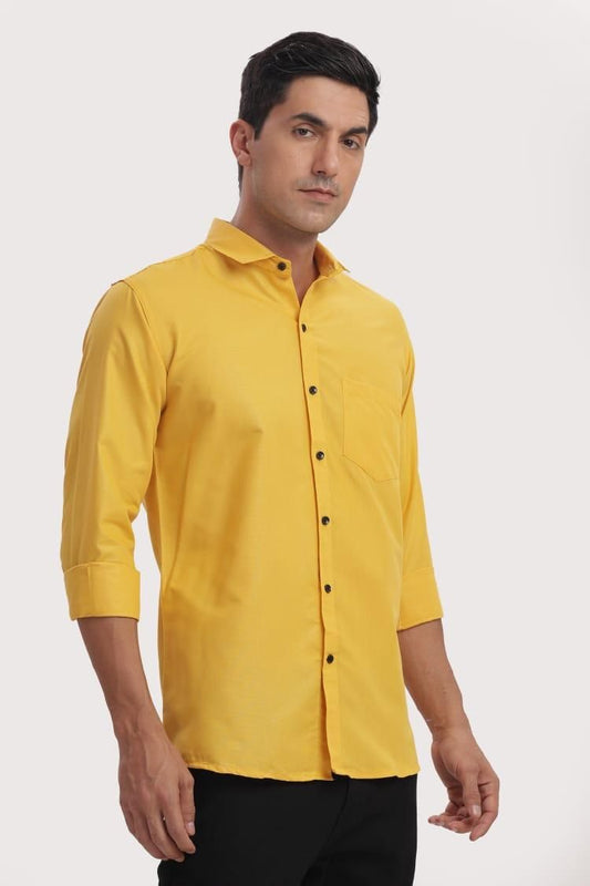 Men's Solid Satin Stylish Casual Shirt