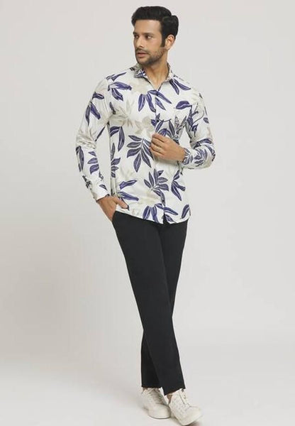 Men's Solid Satin Stylish Casual Shirt