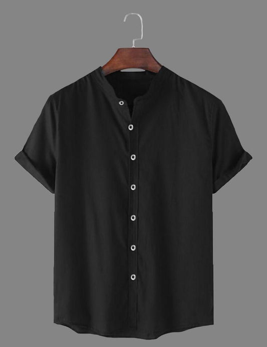 Men's Solid Satin Stylish Casual Shirt