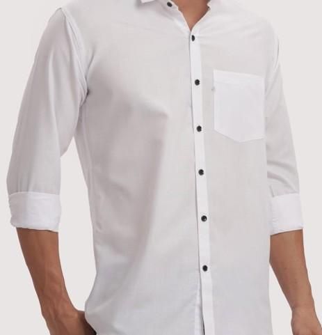Men's Solid Satin Stylish Casual Shirt