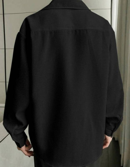 Men's Solid Satin Stylish Casual Shirt