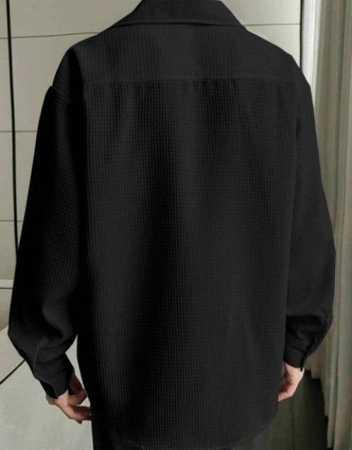 Men's Solid Satin Stylish Casual Shirt