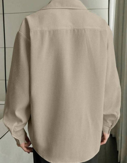 Men's Solid Satin Stylish Casual Shirt