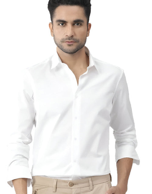 Men's Solid Satin Stylish Casual Shirt