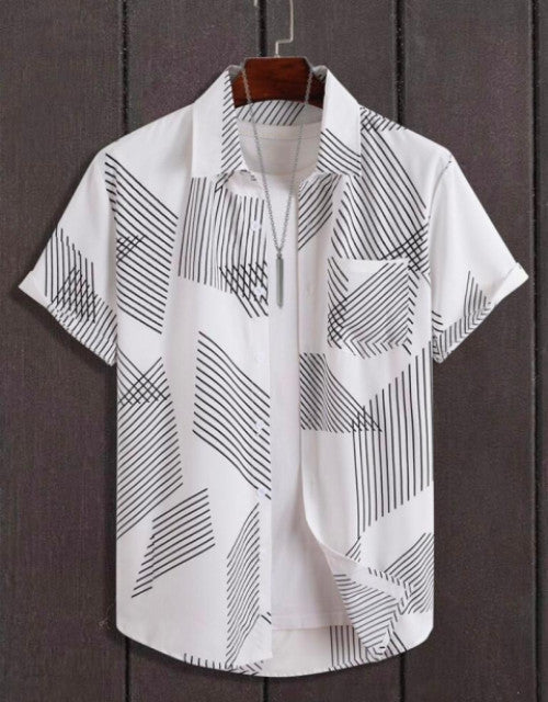 Men's Solid Satin Stylish Casual Shirt