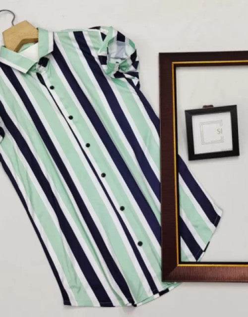 Men's Solid Satin Stylish Casual Shirt