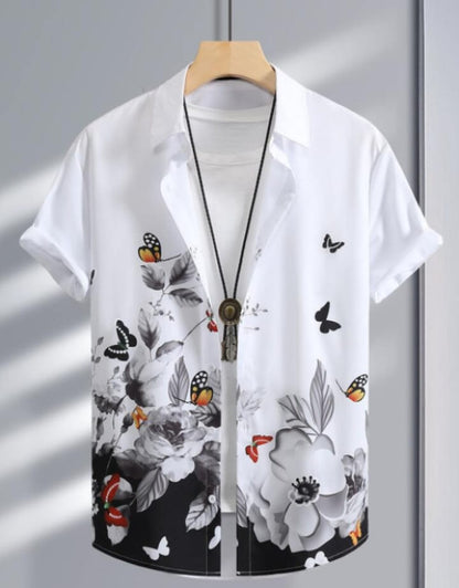 Men's Solid Satin Stylish Casual Shirt
