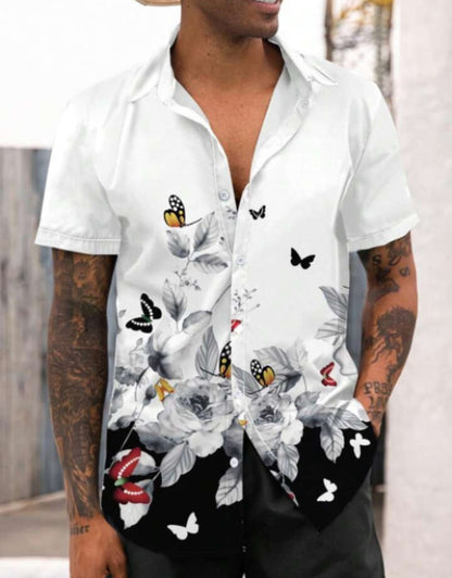 Men's Solid Satin Stylish Casual Shirt