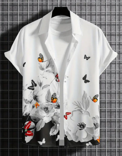 Men's Solid Satin Stylish Casual Shirt