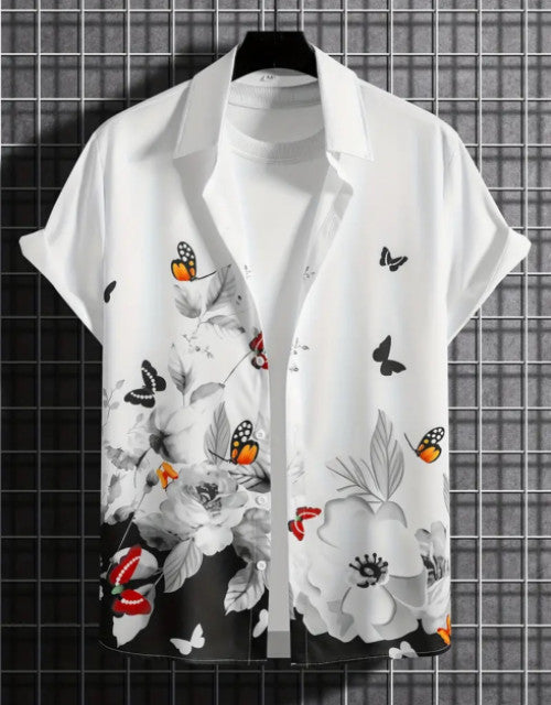 Men's Solid Satin Stylish Casual Shirt