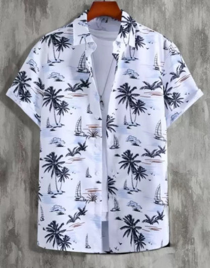 Men's Solid Satin Stylish Casual Shirt