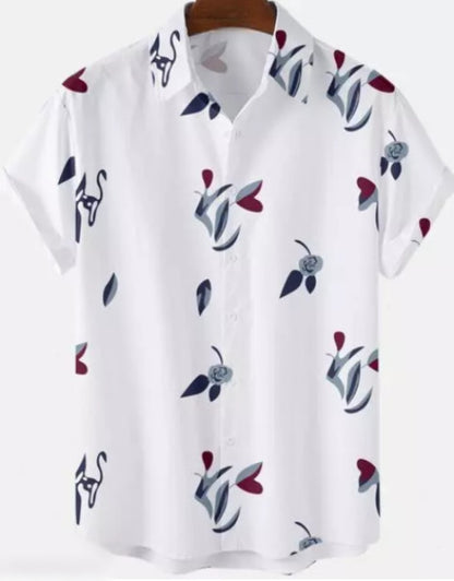 Men's Solid Satin Stylish Casual Shirt