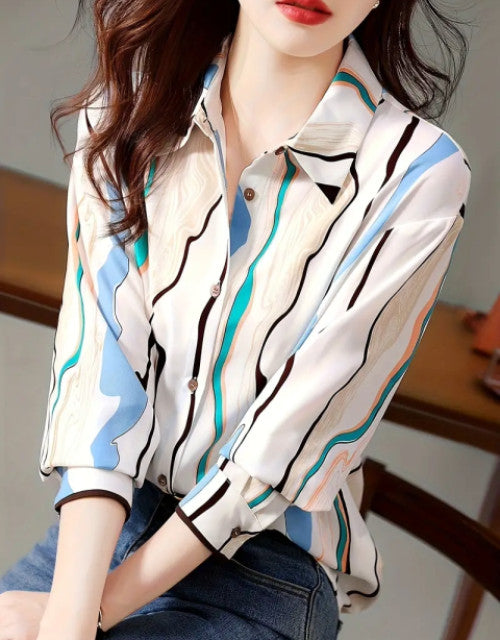 Men's Solid Satin Stylish Casual Shirt